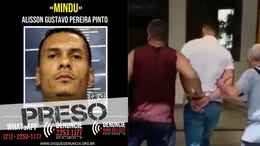 Chefe do tráfico em Minas Gerais é preso no centro do Rio de Janeiro
