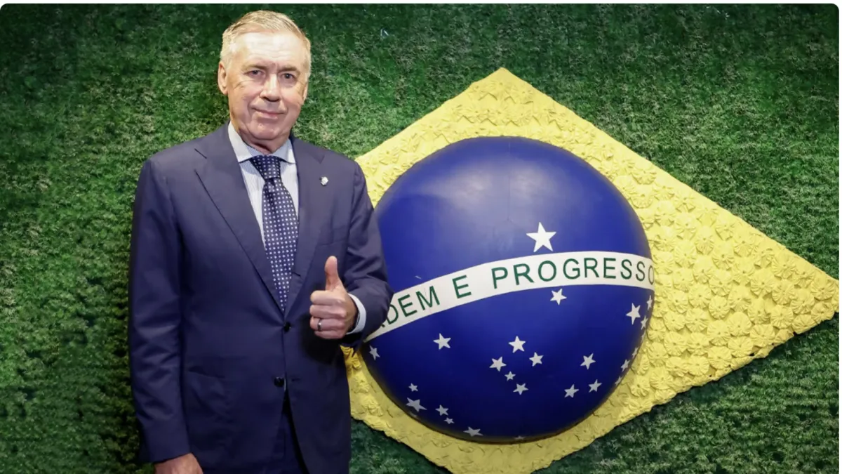 CBF surpreende e anuncia renovação de Carlo Ancelotti até a Copa de 2030