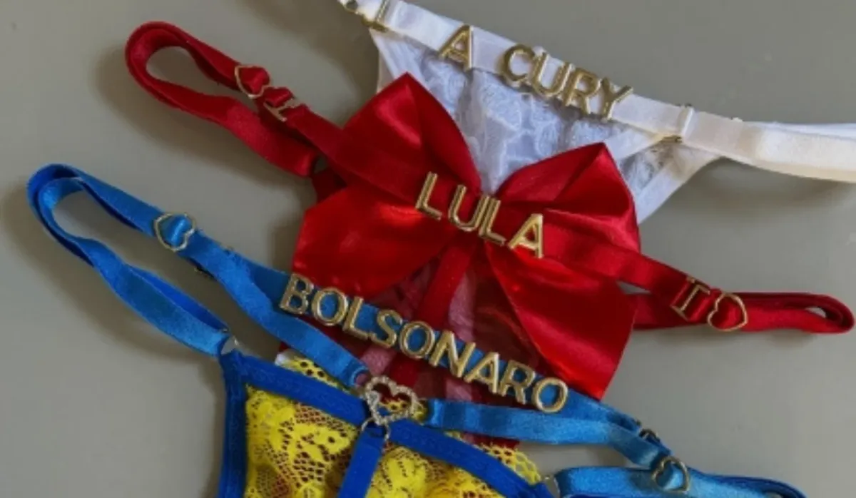 Lula ou Flávio Bolsonaro? Lingeries com nomes de políticos viralizam nas redes
