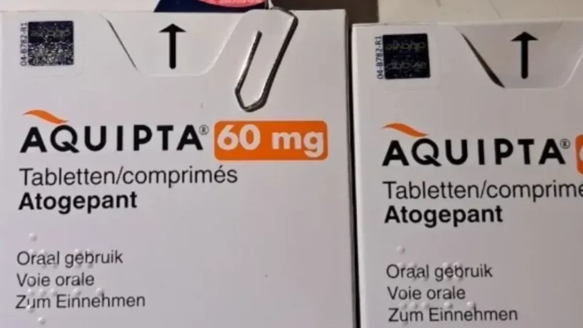 Anvisa aprova Aquipta, novo medicamento oral para prevenção da enxaqueca